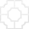 Ekena Millwork 66 56W x 66 56H x 1T Large Bradley Decorative Fretwork Ceiling Panels, PVC CELP67X6703BRD - alternate 3